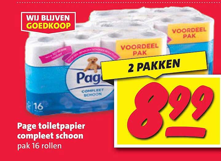 Page toiletpapier compleet schoon pak 16 rollen