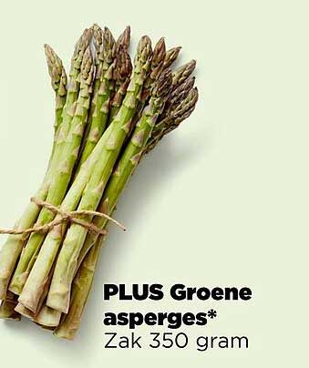 PLUS Groene asperges* Zak 350 gram