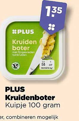 PLUS Kruidenboter Kuipje 100 gram