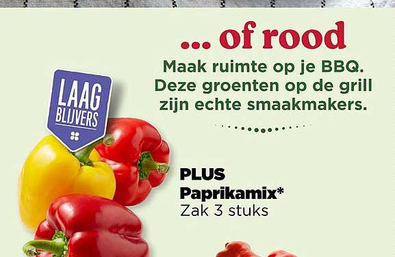 PLUS Paprikamix* Zak 3 stuks