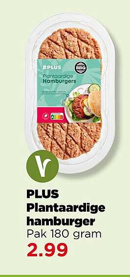 PLUS Pl vegetarische hamburger