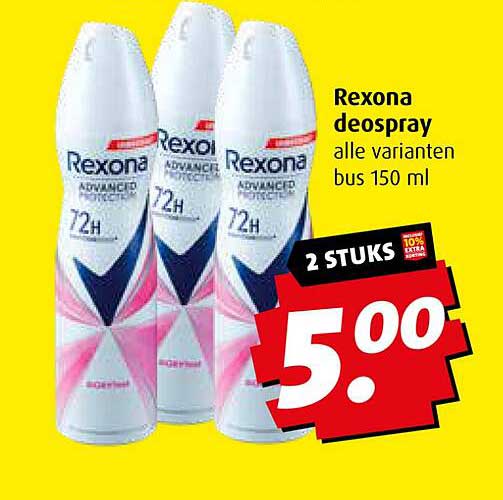 Rexona deospray alle varianten bus 150 ml