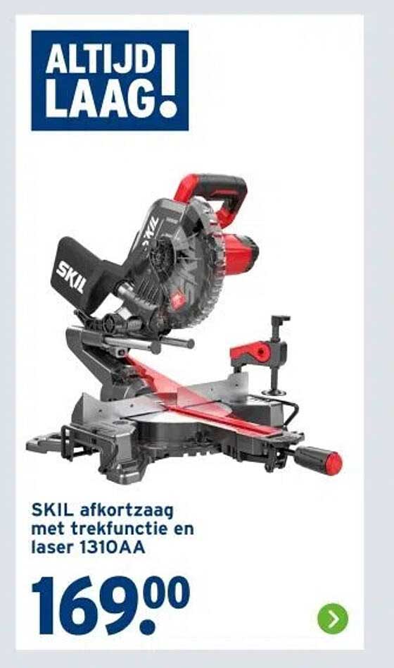 SKIL afkortzaag met trekfunctie en laser 1310AA