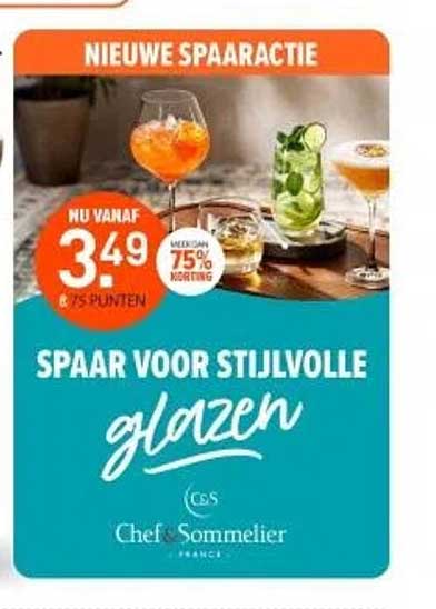 Spaar voor stijlvolle glazen