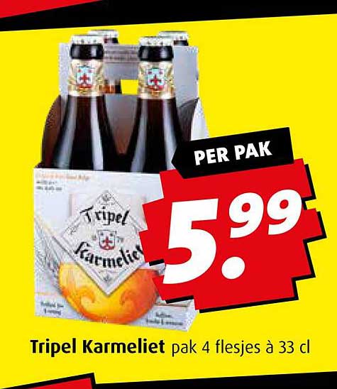 Tripel Karmeliet pak 4 flesjes à 33 cl