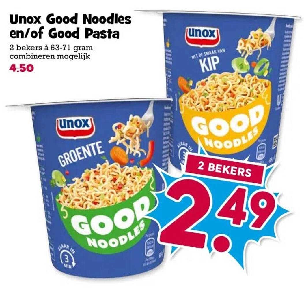 Unox Good Noodles en/of Good Pasta