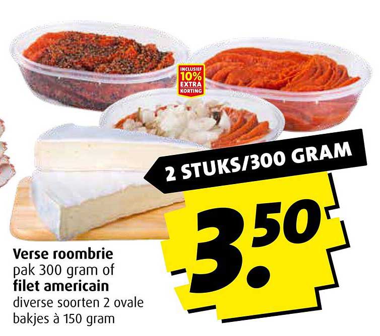 Verse roombrie pak 300 gram of file american