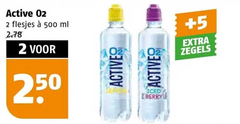 Active O2 2 flesjes à 500 ml