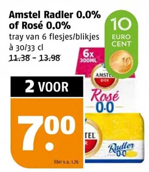 Amstel Radler 0.0% of Rosé 0.0%