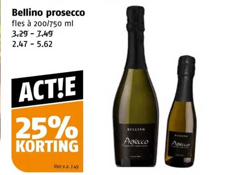 Bellino prosecco fles à 200/750 ml
