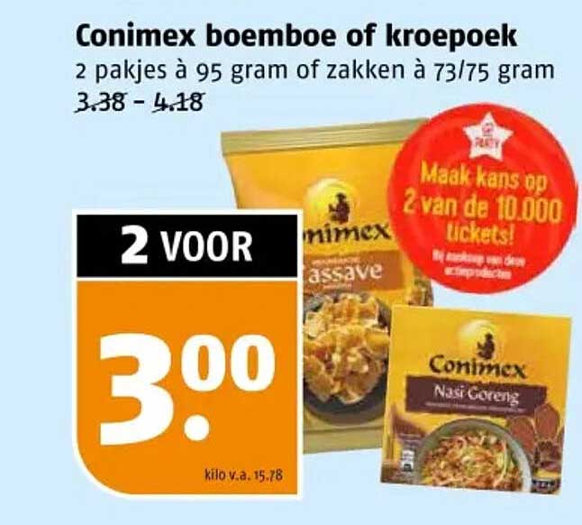 Conimex boemboe of kroepoek