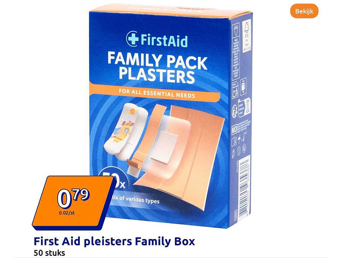 First Aid pleisters Family Box