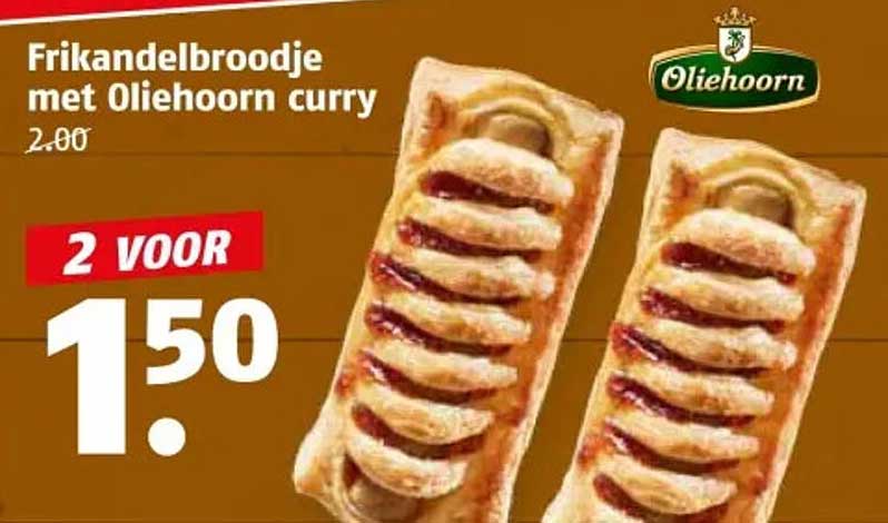 Frikandelbroodje met Oliehoorn curry