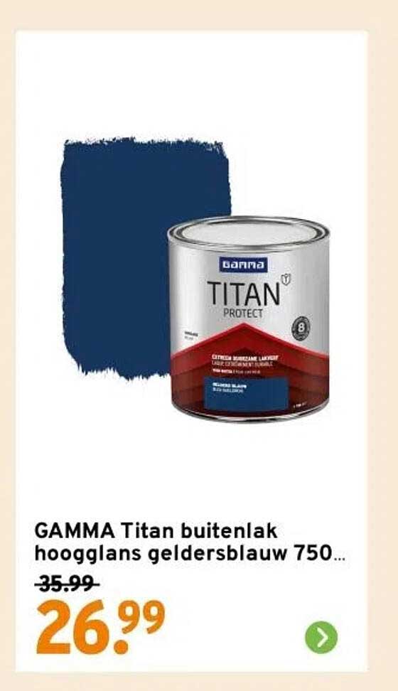 GAMMA Titan buitenlak hoogglans gelderblauw 750ml