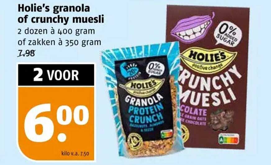Holie’s granola of crunchy muesli