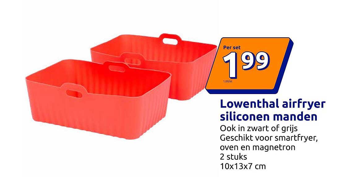 Lowenthal airfryer siliconen manden
