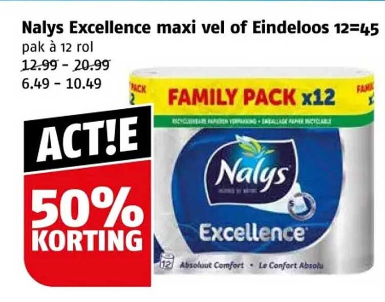 Nalys Excellence maxi vel of Einde loos 12=45
