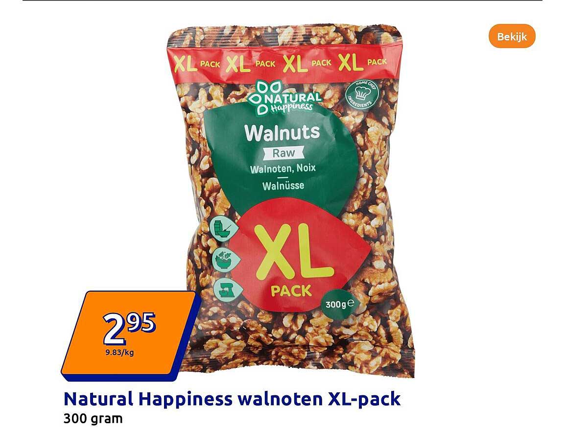 Natural Happiness walnoten XL-pack