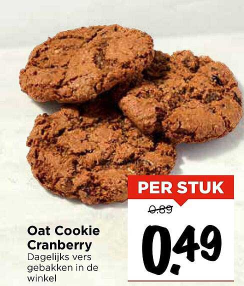 Oat Cookie Cranberry