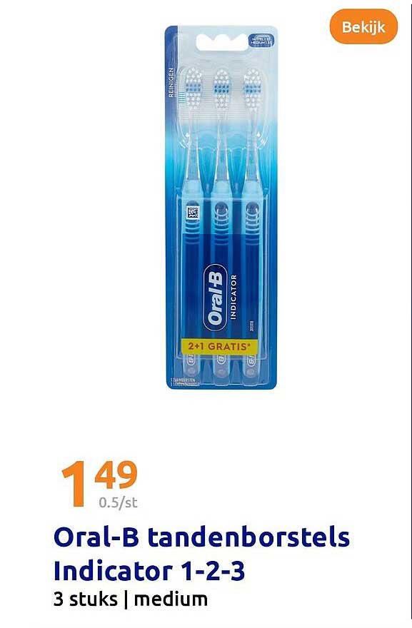 Oral-B tandenborstels Indicator 1-2-3