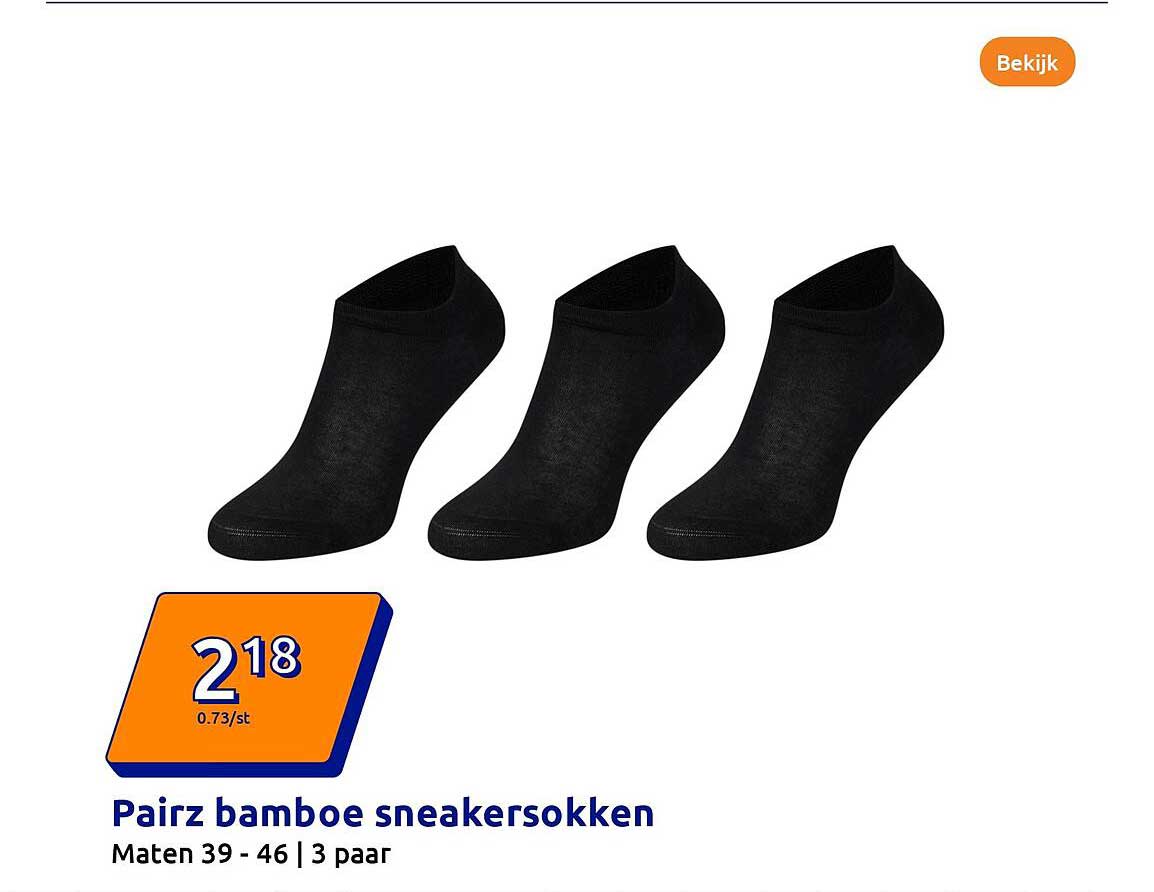 Pairz bamboe sneakersokken