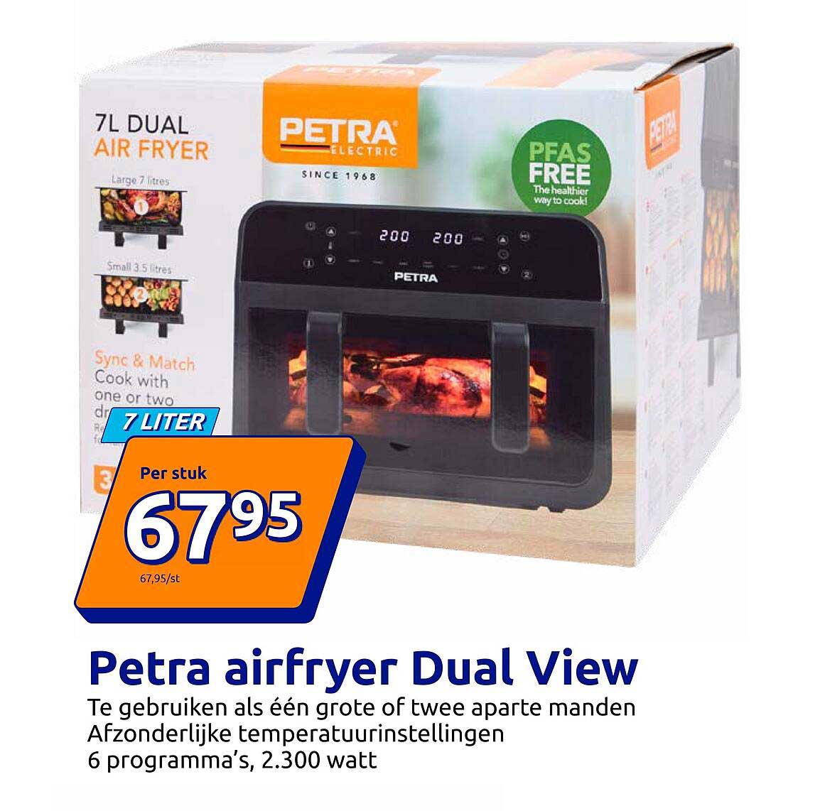 Petra airfryer Dual View