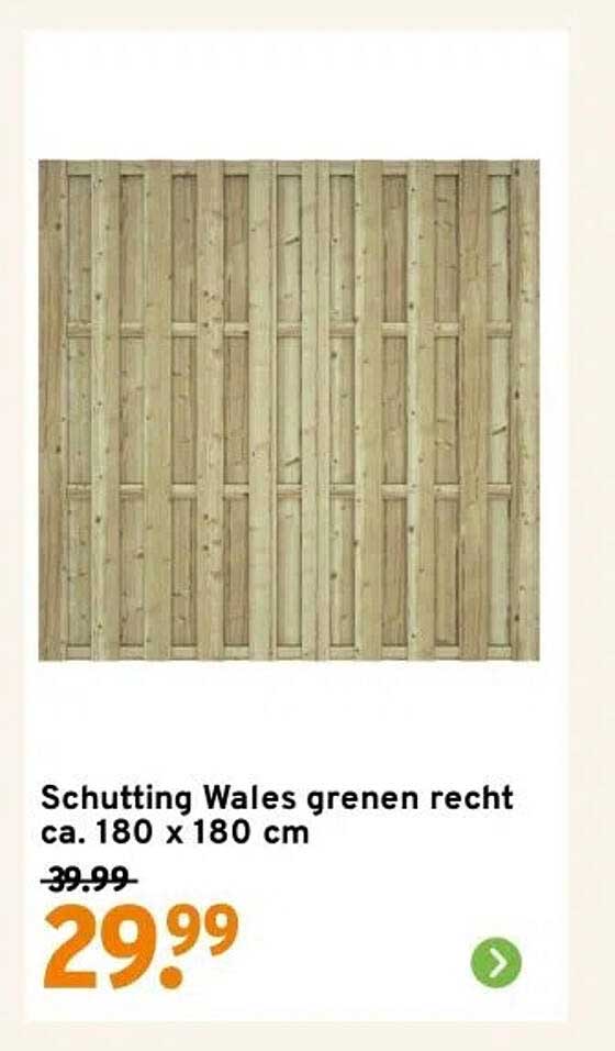 Schutting Wales grenen recht ca. 180 x 180 cm