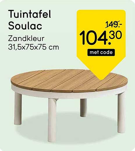 Tuintafel Soulac