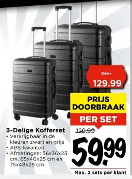 3-Delige Kofferset