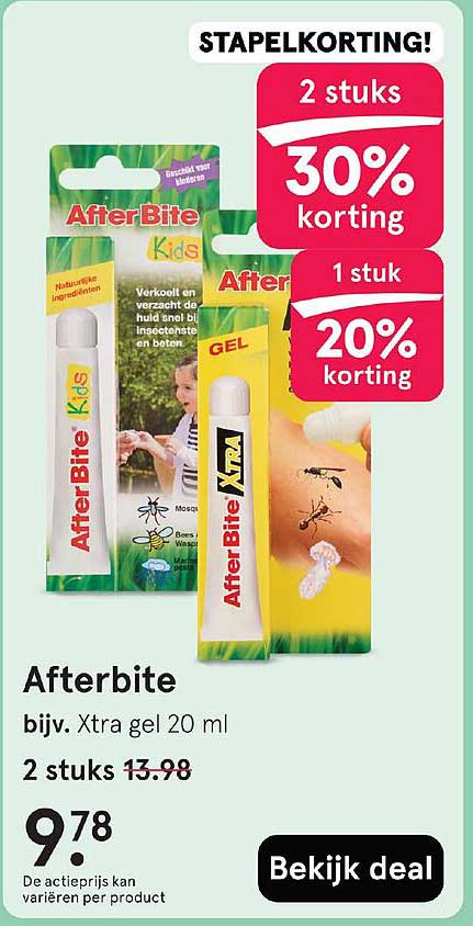 Afterbite bijv. Xtra gel 20 ml