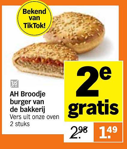 AH Broodje burger van de bakkerij