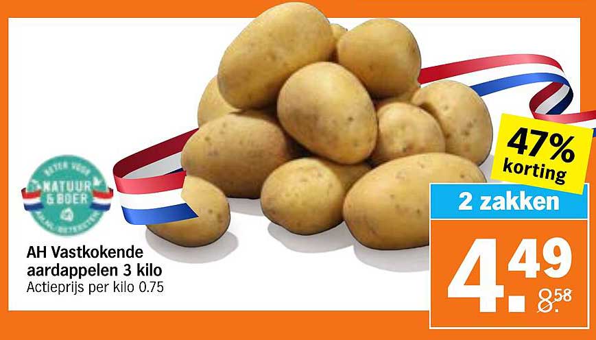 AH Vastkokende aardappelen 3 kilo