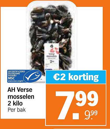 AH Verse mosselen 2 kilo