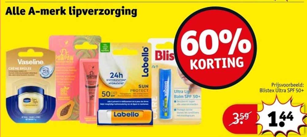 Alle A-merk lipverzorging