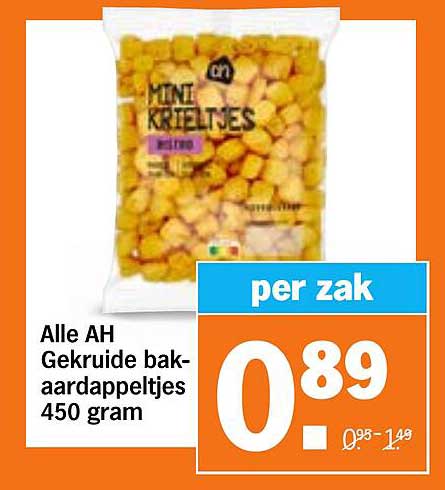 Alle AH Gekruide bakaardappeltjes 450 gram