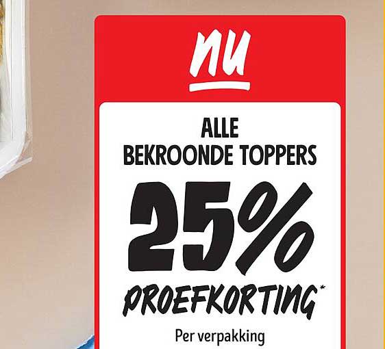 Alle bekroonde toppers 25% proefkorting*