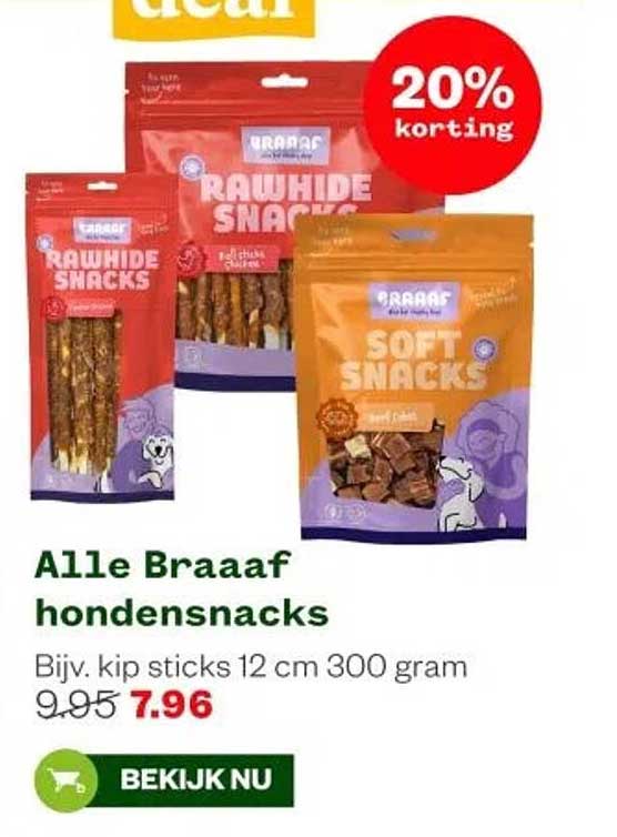 Alle Braaaf hondensnacks