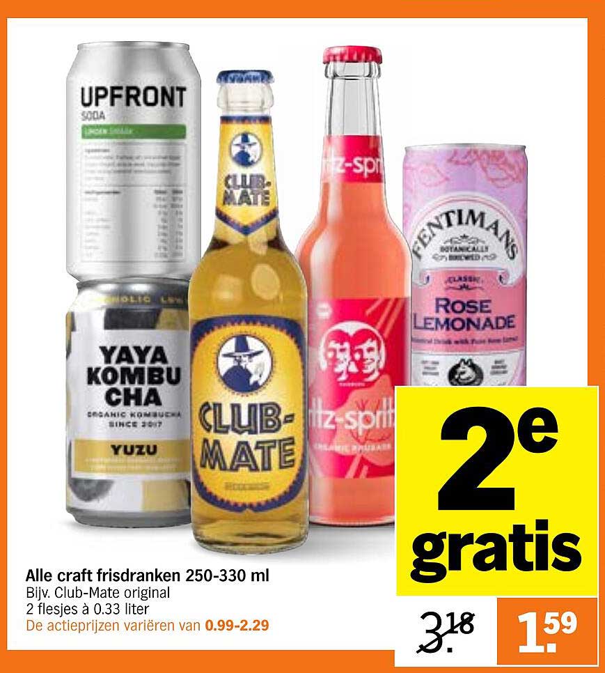 Alle craft frisdranken 250-330 ml