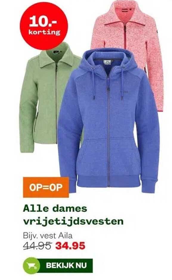 Alle dames vrijetijdsvesten