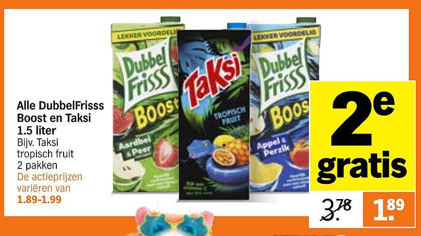 Alle DubbelFrisss Boost en Taksi 1.5 liter