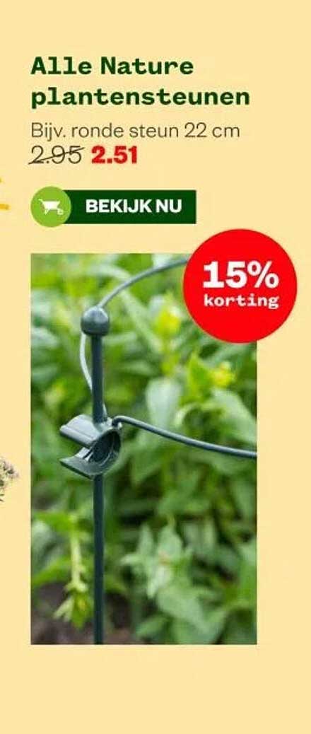 Alle Nature plantensteunen