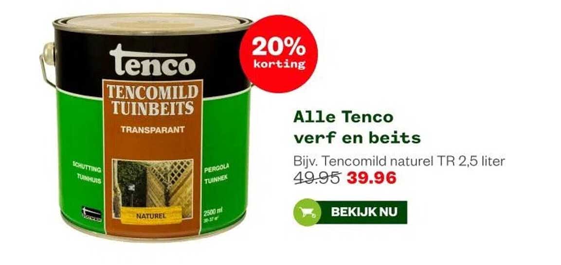 Alle Tenco verf en beits