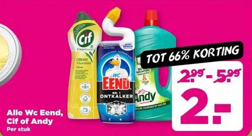 Alle Wc Eend, Cif of Andy per stuk