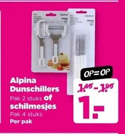 Alpina Dunschillers Pak 2 stuks of schilmessjes Pak 4 stuks