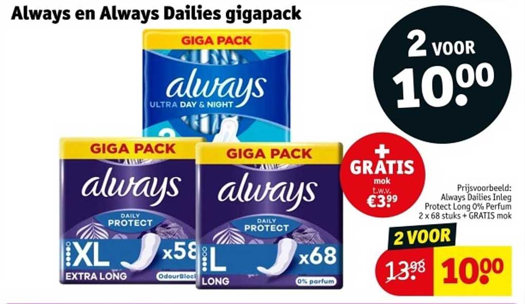 Always en Always Dailies gigapack