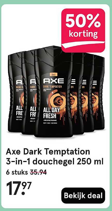 Axe Dark Temptation 3-in-1 douchegel 250 ml