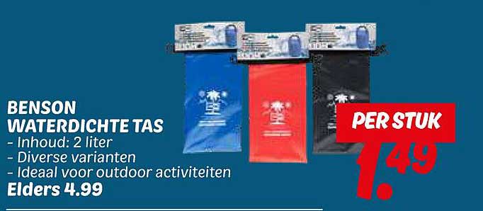 BENSON WATERDICHTE TAS