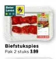 Biefstukspies Pak 2 stuks 3.99