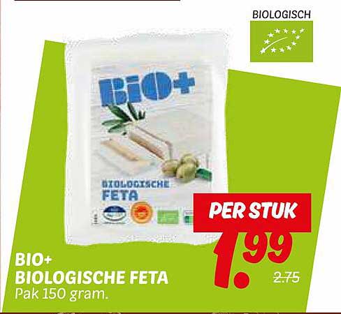 BIO+ BIOLOGISCHE FETA Pak 150 gram