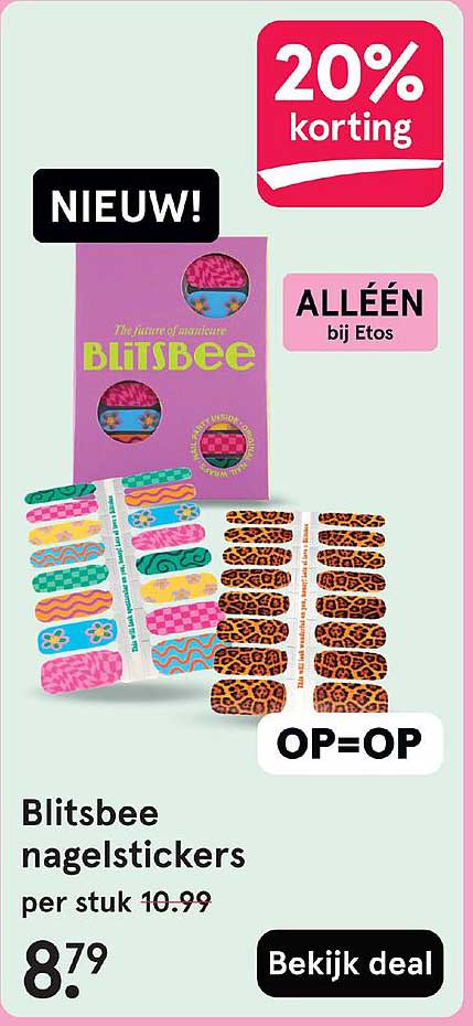 Blitsbee nagelstickers per stuk 10.99